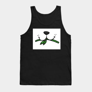 Panda With Bamboo Face Mask Tank Top